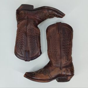 Sancho Leather Embroidered Cowboy Boots